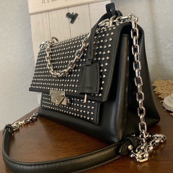 cece medium studded logo and leather convertible shoulder bag